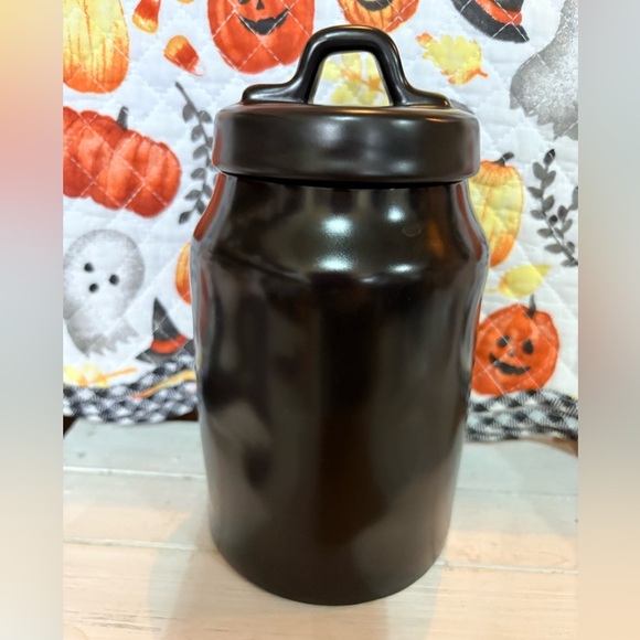 Rae Dunn Black Halloween Trick or Treat Jar - Picture 3 of 5